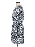 Eight Sixty 100% Polyester Print Blue Casual Dress Size S - photo 5