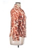David Cline Animal Print Orange Long Sleeve Blouse Size L - photo 4