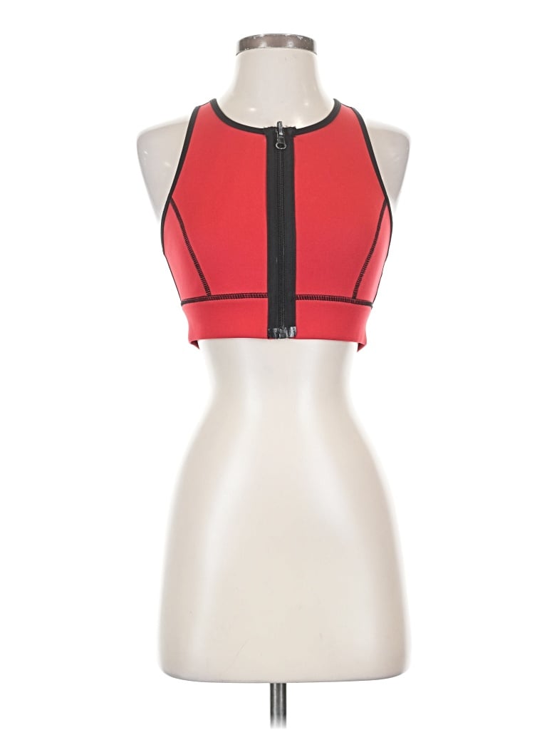 Pre-owned Forever 21 Tank Top Red Halter Neckline Tops