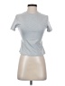 Unbranded Metallic Silver Short Sleeve Turtleneck Size S - photo 1