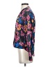 Halogen Floral Multi Color Blue Long Sleeve Blouse Size XS - photo 5