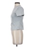 Unbranded Metallic Silver Short Sleeve Turtleneck Size S - photo 5