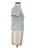 Unbranded Metallic Silver Short Sleeve Turtleneck Size S - photo 4