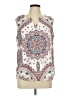 verse 100% Polyester White Sleeveless Blouse Size L - photo 1