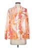 Chico's Print Multi Color Orange Long Sleeve Blouse Size S - photo 1