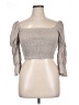 Storia Gray 3/4 Sleeve Blouse Size L - photo 1