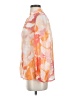 Chico's Print Multi Color Orange Long Sleeve Blouse Size S - photo 5