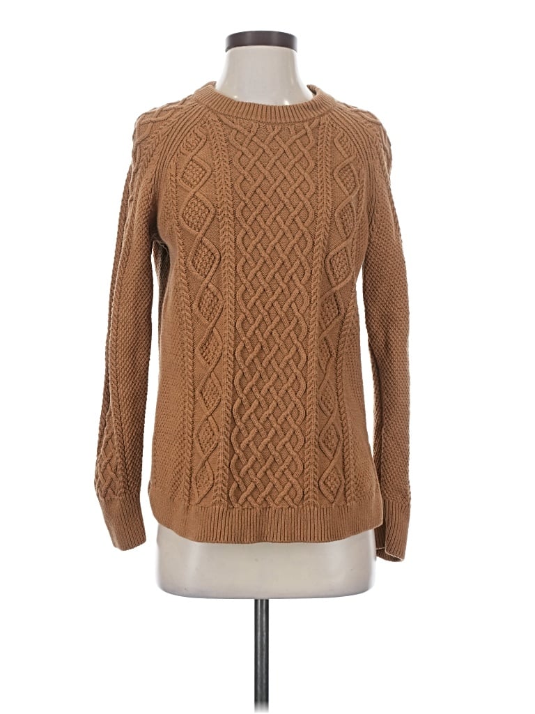 Pre-owned Jcrew Pullover Sweater In Brown