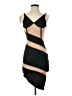 Assorted Brands Color Block Black Cocktail Dress Size S - photo 1