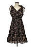 Unbranded 100% Polyester Floral Black Casual Dress Size S - photo 1