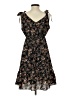 Unbranded 100% Polyester Floral Black Casual Dress Size S - photo 2