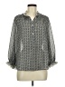 Max Studio Polka Dots Gray Long Sleeve Blouse Size M - photo 1