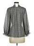 Max Studio Polka Dots Gray Long Sleeve Blouse Size M - photo 2