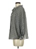 Max Studio Polka Dots Gray Long Sleeve Blouse Size M - photo 5