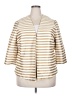 Susina Stripes Gold Blazer Size 2X - photo 1