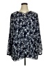 Laurie Felt 100% Polyester Blue Long Sleeve Blouse Size 2X - photo 1