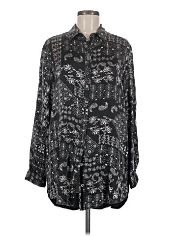 Johnny Was Long Sleeve Silk Top (view 1)