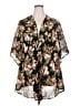 Walmart Floral Black Kimono Size 3XL - photo 1