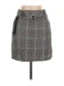 Aqua 100% Polyester Plaid Gray Casual Skirt Size S - photo 1