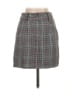 Aqua 100% Polyester Plaid Gray Casual Skirt Size S - photo 2