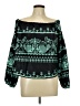 Shein 100% Polyester Green Long Sleeve Blouse Size 12 - photo 1