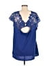 Zella Blue Short Sleeve Top Size L (estimated) - photo 2