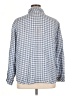 J.Jill Checkered-gingham Blue 3/4 Sleeve Button-Down Shirt Size XL - photo 2