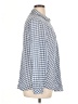 J.Jill Checkered-gingham Blue 3/4 Sleeve Button-Down Shirt Size XL - photo 4