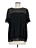Max Studio Black Short Sleeve Blouse Size 6 (estimated) - photo 1