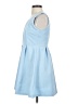 Unbranded Solid Blue Cocktail Dress Size S - photo 5