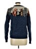 Woolrich Print Blue Wool Pullover Sweater Size L - photo 2