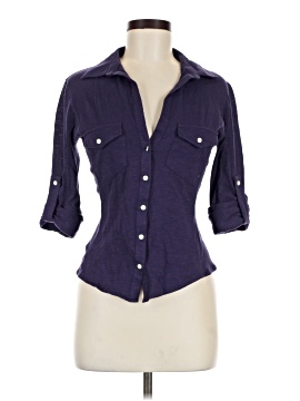 Max Studio 3/4 Sleeve Button Down Shirt