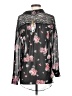 LC Lauren Conrad 100% Polyester Floral Black Long Sleeve Blouse Size XS - photo 2