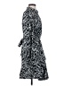 Express 100% Polyester Print Black Casual Dress Size S - photo 4