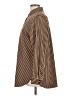 Chico's Chevron-herringbone Brown Gold Long Sleeve Blouse Size Lg (2) - photo 5