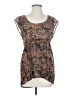 Love Squared 100% Polyester Brown Sleeveless Blouse Size XS - photo 1