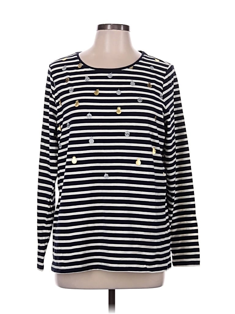 Pre-owned Talbots Long Sleeve T-shirt In Black