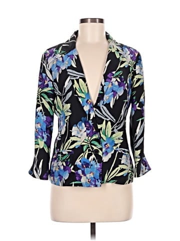 Elizabeth and James 3/4 Sleeve Silk Top (view 1)