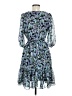 Just... Taylor 100% Polyester Paisley Blue Casual Dress Size 6 - photo 2