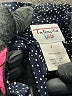 Talbots 100% Rayon Polka Dots Black Blue Dress Size 2 - photo 3