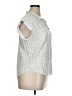 Jachs Girlfriend Polka Dots Ivory Short Sleeve Blouse Size XL - photo 4