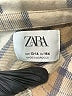 Zara 100% Cotton Plaid Tan Long Sleeve Button-Down Shirt Size 13 - 14 - photo 3