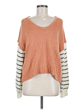 Madewell Balloon-Sleeve Pullover Sweater in Colorblock (view 1)
