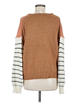 Madewell Balloon-Sleeve Pullover Sweater in Colorblock (view 2)