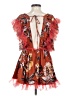 Tularosa 100% Polyester Orange Sleeveless Blouse Size XXS - photo 2