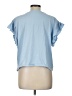 Zara Blue Short Sleeve Top Size L - photo 2