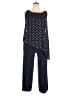 SLNY 100% Polyester Polka Dots Blue Jumpsuit Size 18 - photo 1