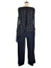 SLNY 100% Polyester Polka Dots Blue Jumpsuit Size 18 - photo 2