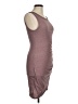 Leith Solid Burgundy Casual Dress Size M - photo 4