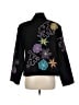 Perceptions 100% Polyester Floral Black Blazer Size M - photo 2
